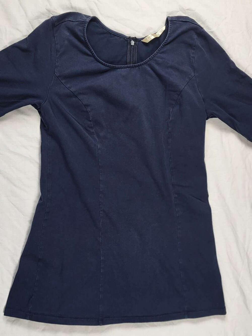 Wayward Fancies Eshakti Dress Large 12 Blue Short Normcore Minimalist Versatile